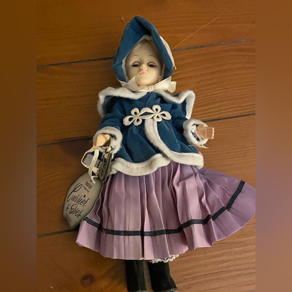 Currier & Ives Ice Skater Doll -70s
